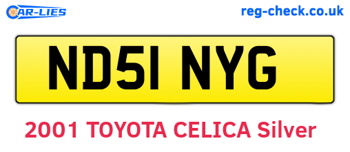 ND51NYG are the vehicle registration plates.