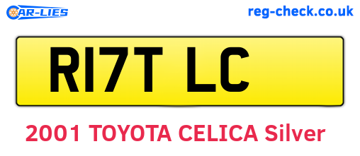 R17TLC are the vehicle registration plates.