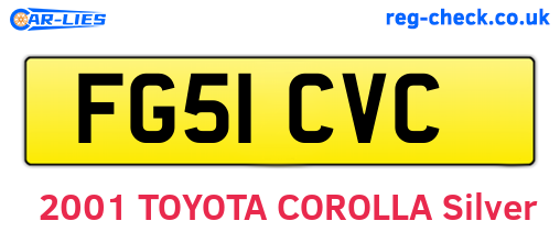 FG51CVC are the vehicle registration plates.