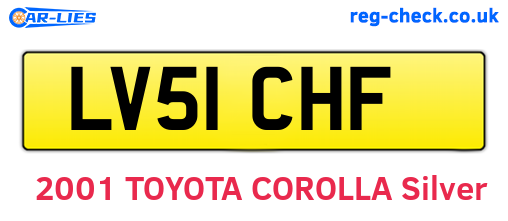 LV51CHF are the vehicle registration plates.