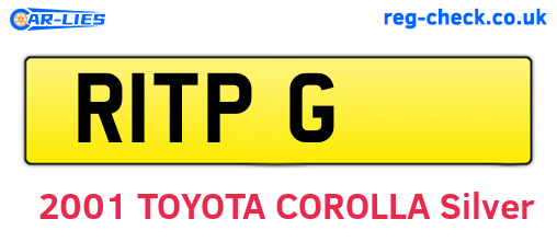 R1TPG are the vehicle registration plates.