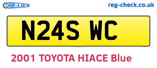 N24SWC are the vehicle registration plates.