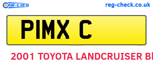P1MXC are the vehicle registration plates.