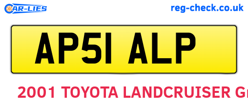 AP51ALP are the vehicle registration plates.