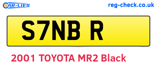 S7NBR are the vehicle registration plates.