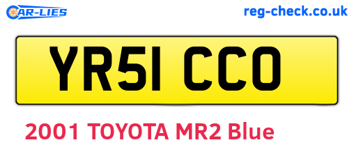 YR51CCO are the vehicle registration plates.