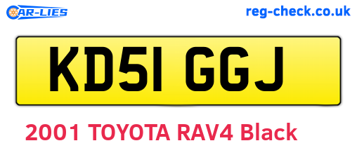 KD51GGJ are the vehicle registration plates.