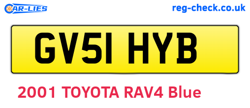 GV51HYB are the vehicle registration plates.
