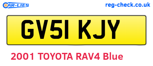 GV51KJY are the vehicle registration plates.