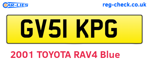 GV51KPG are the vehicle registration plates.