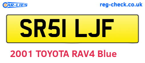 SR51LJF are the vehicle registration plates.