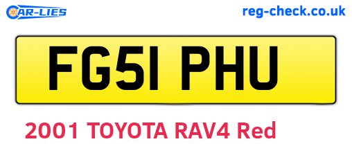 FG51PHU are the vehicle registration plates.