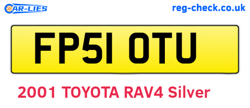 FP51OTU are the vehicle registration plates.