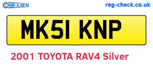 MK51KNP are the vehicle registration plates.