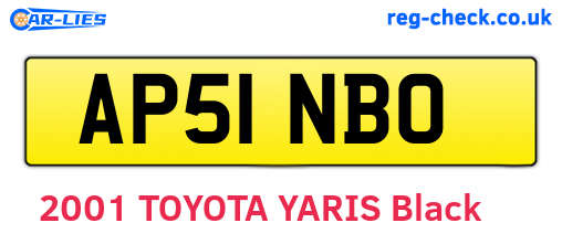 AP51NBO are the vehicle registration plates.
