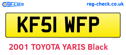 KF51WFP are the vehicle registration plates.