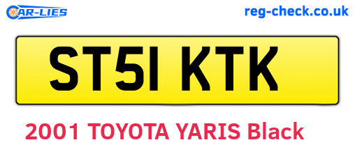 ST51KTK are the vehicle registration plates.