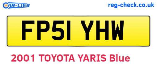 FP51YHW are the vehicle registration plates.