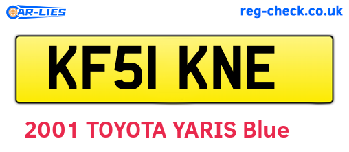 KF51KNE are the vehicle registration plates.