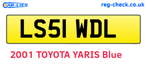 LS51WDL are the vehicle registration plates.