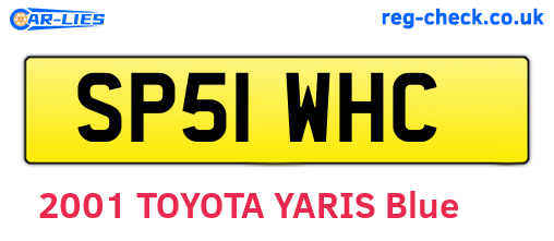 SP51WHC are the vehicle registration plates.