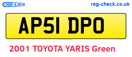 AP51DPO are the vehicle registration plates.
