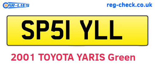 SP51YLL are the vehicle registration plates.