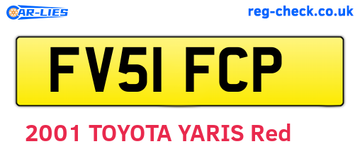 FV51FCP are the vehicle registration plates.