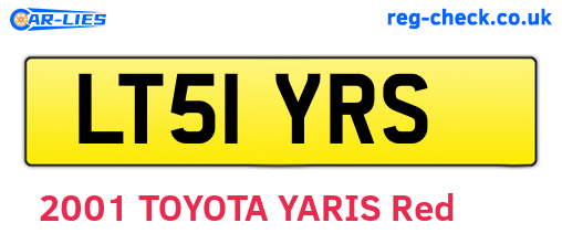 LT51YRS are the vehicle registration plates.