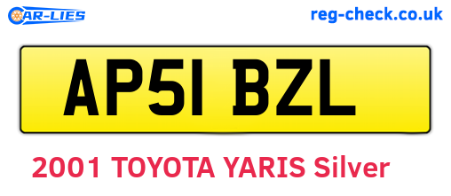 AP51BZL are the vehicle registration plates.