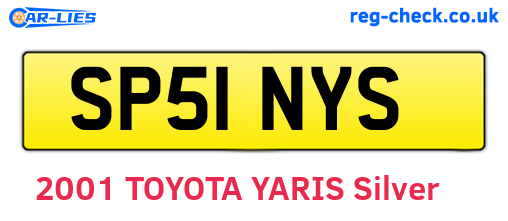 SP51NYS are the vehicle registration plates.