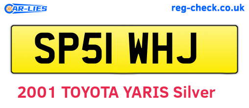 SP51WHJ are the vehicle registration plates.