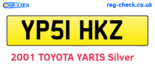 YP51HKZ are the vehicle registration plates.