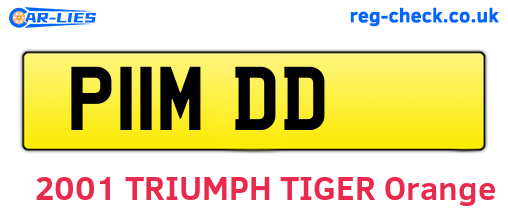 P11MDD are the vehicle registration plates.