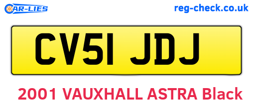 CV51JDJ are the vehicle registration plates.