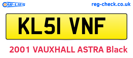 KL51VNF are the vehicle registration plates.