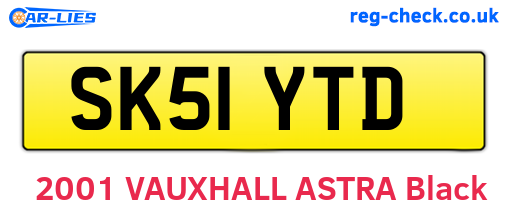 SK51YTD are the vehicle registration plates.