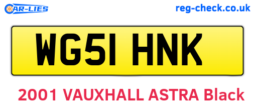 WG51HNK are the vehicle registration plates.