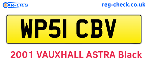WP51CBV are the vehicle registration plates.