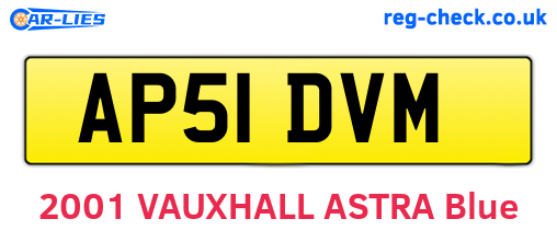 AP51DVM are the vehicle registration plates.