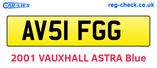 AV51FGG are the vehicle registration plates.