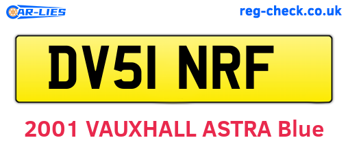 DV51NRF are the vehicle registration plates.
