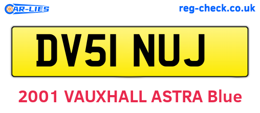 DV51NUJ are the vehicle registration plates.