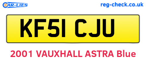 KF51CJU are the vehicle registration plates.