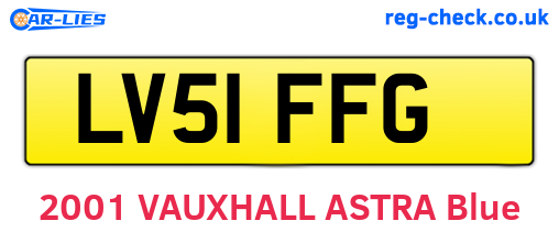 LV51FFG are the vehicle registration plates.