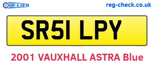 SR51LPY are the vehicle registration plates.