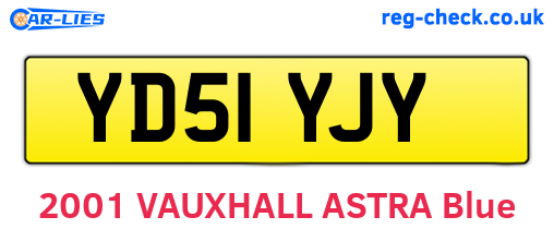 YD51YJY are the vehicle registration plates.