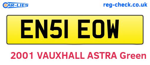 EN51EOW are the vehicle registration plates.