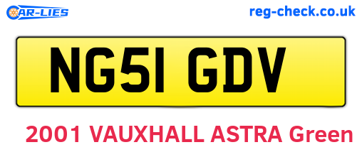 NG51GDV are the vehicle registration plates.