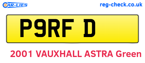 P9RFD are the vehicle registration plates.